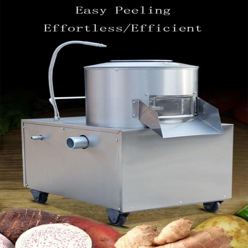 300 Kg/H Restaurant Electric Industrial Potato Peeling Machine/Commercial Used Potato Peeling Machine/Potato Peeler and Cutter