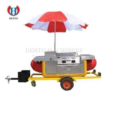 High Quality Stainless Steel Mobile Hot Dog Cart