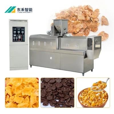 High Capacity Instant Cereal Food Production Line Corn Flakes Oat Flakes Machine