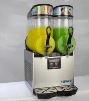 2 Bowls Margarita Slush Machine Slushie Machine with LED Light Lids