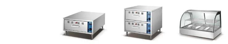 Commercial Stainless Steel Food Display Warmer 2-Layer (HW-8P)