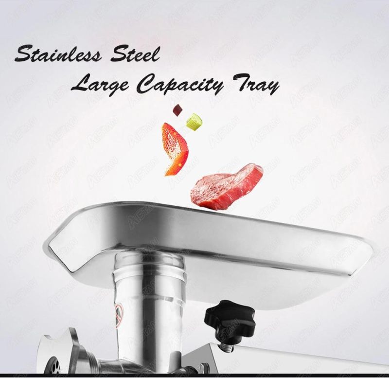 Tk12 High Quality Stainless Steel Meat Mincer Electric Commercial 12 Meat Grinder