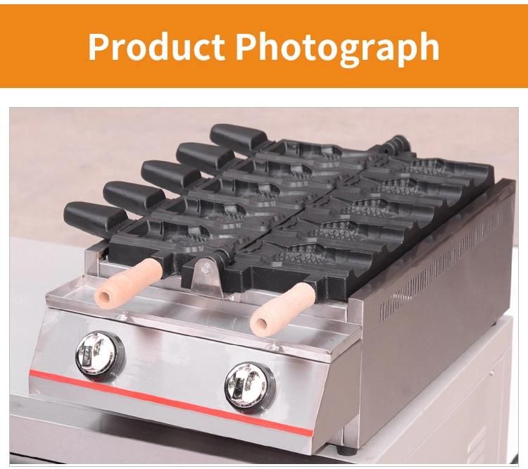 Electric Fish Cake Making Machine Open Mouth Taiyaki Waffle Machine