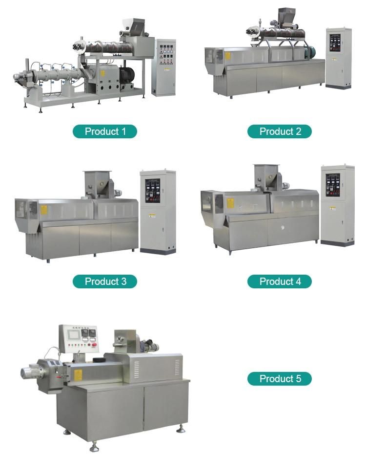 Puffed Corn Rice Snacks Double Screw Food Extruder