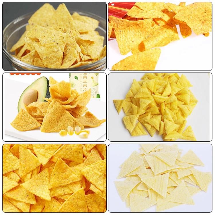 Automatic Chips Extruding Machinery Tortilla Corn Chips Processing Line