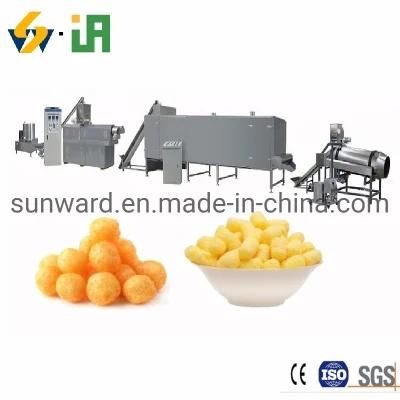 Crisp Gluten Free Flour Puff Corn Snacks Extruder Equipment