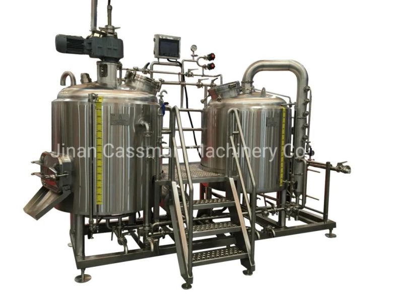 Turnkey Project Cassman 200L Small Beer Brewery Equipment for Brewpub