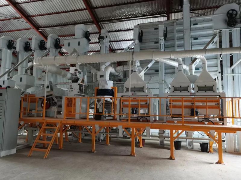 Manufacture Rice Milling Machine 50-150tpd Complete Set of Platform Auto Rice Milling Plant