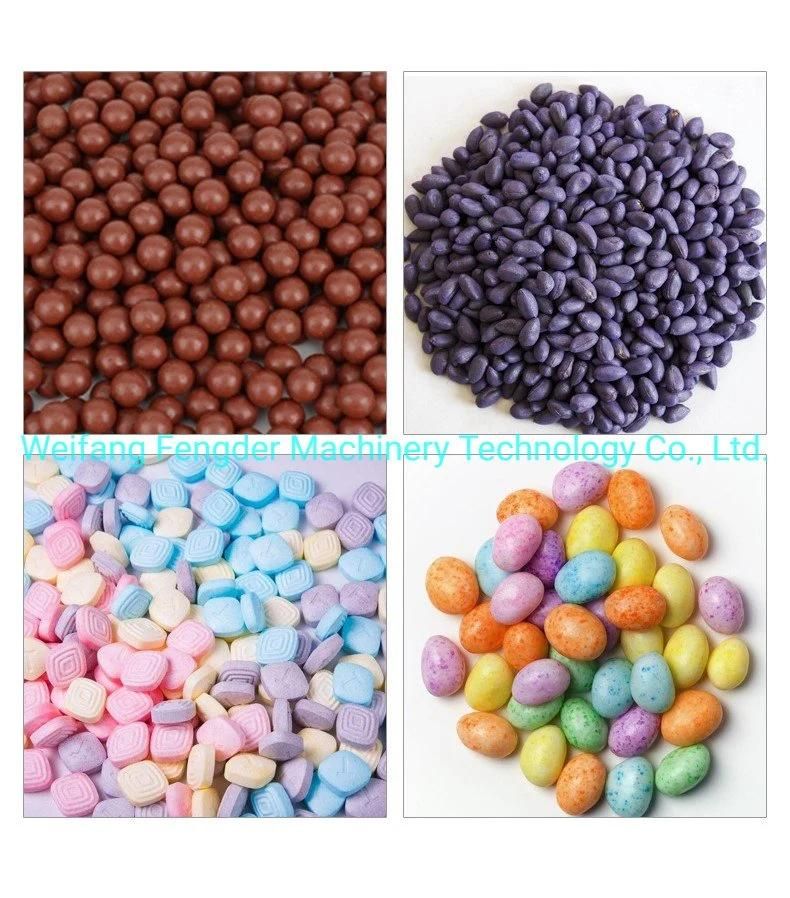 China Automatic Sugar Coated Gummy Bear Candy Small Peanut Burger Coating Machine