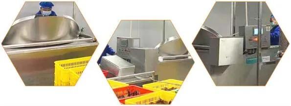 Gas Heating Batch Type Snack Foods Frying Automatic Fryer for Medu Wada