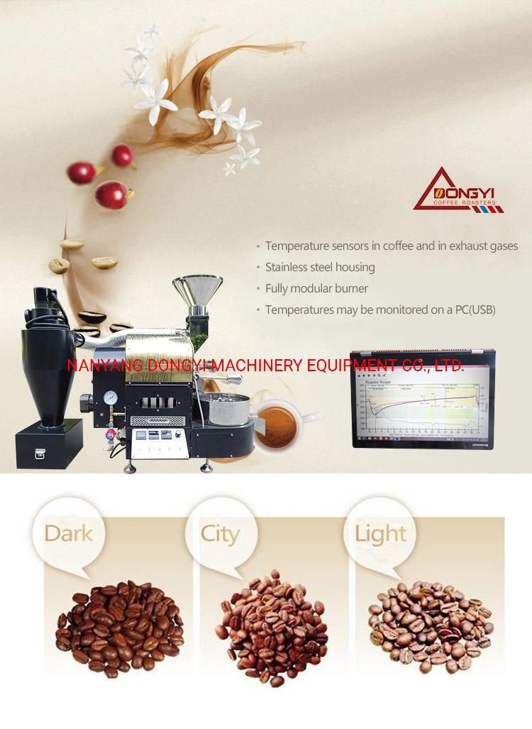 300g 500g 1kg Small Coffee Bean Roaster Germany Technology Made by Military Production