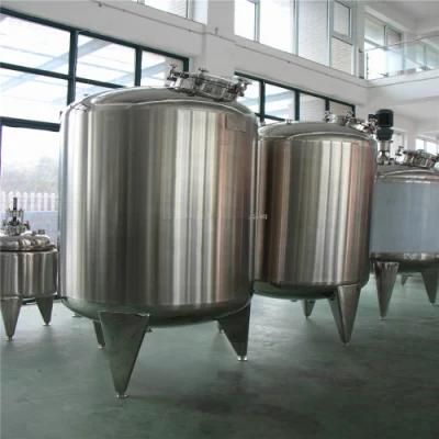 304 316 Jacket Stainless Steel Heating Cooling Insulation Storage Tank for Food Industry