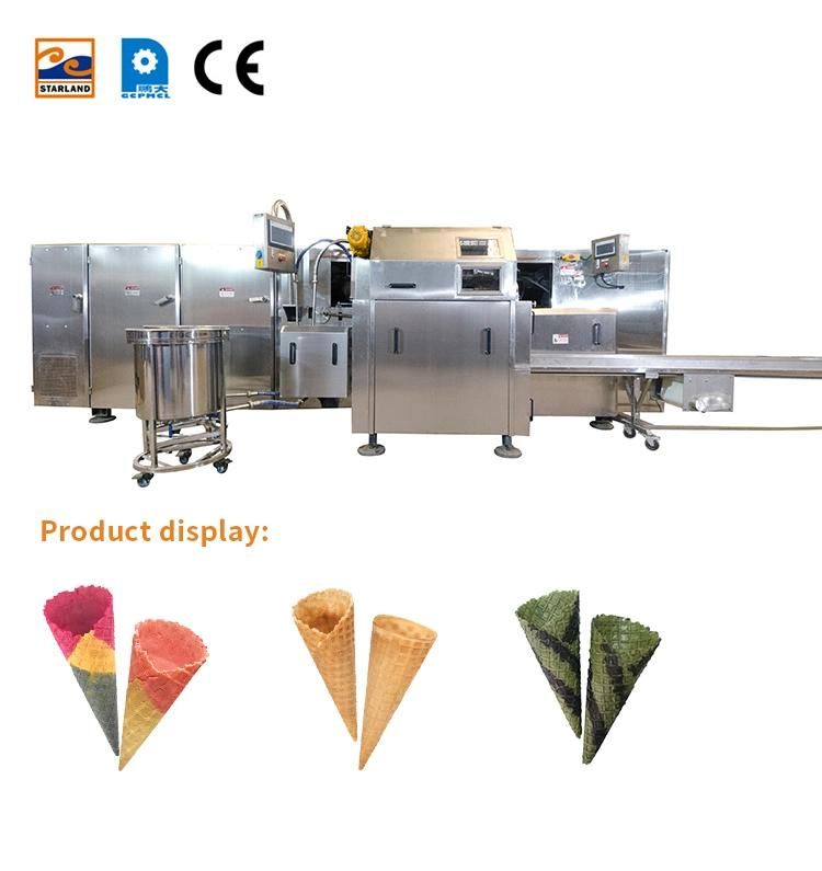 137-Piece Baking Mold Output of 5200, Sugar Cone, Waffle Basket Automatic Production Line