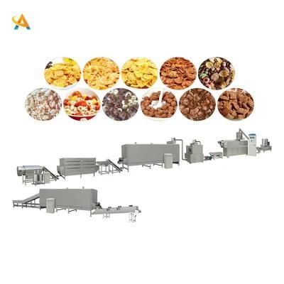 Manufacturer Supply Cornflakes Making Machine Cereals Corn Flakes Extruder Sweet Rice ...