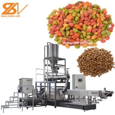 Large Scales 800kg/H Automatic Dry Wet Kibble Dry Animal Pet Dog Cat Food Pellet ...