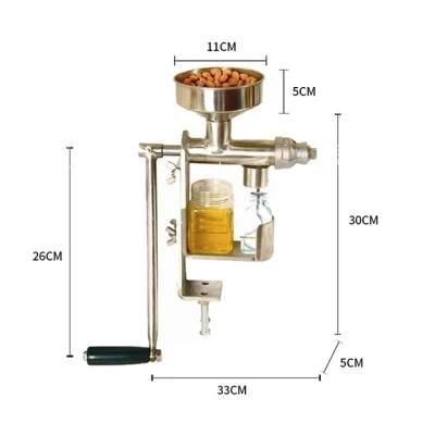 Cold Mini Homemade Sunflower Oil Press for Peanut Oil Extractor