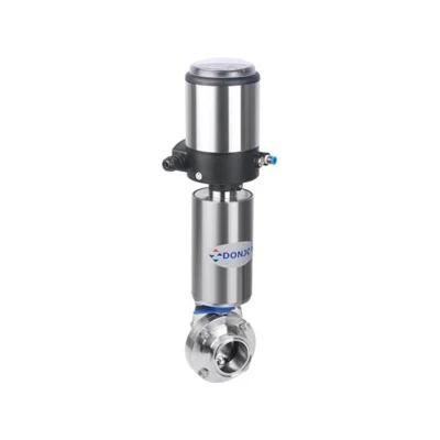 3A Sanitary Pneumatic Butterfly Valve with Positioner Control