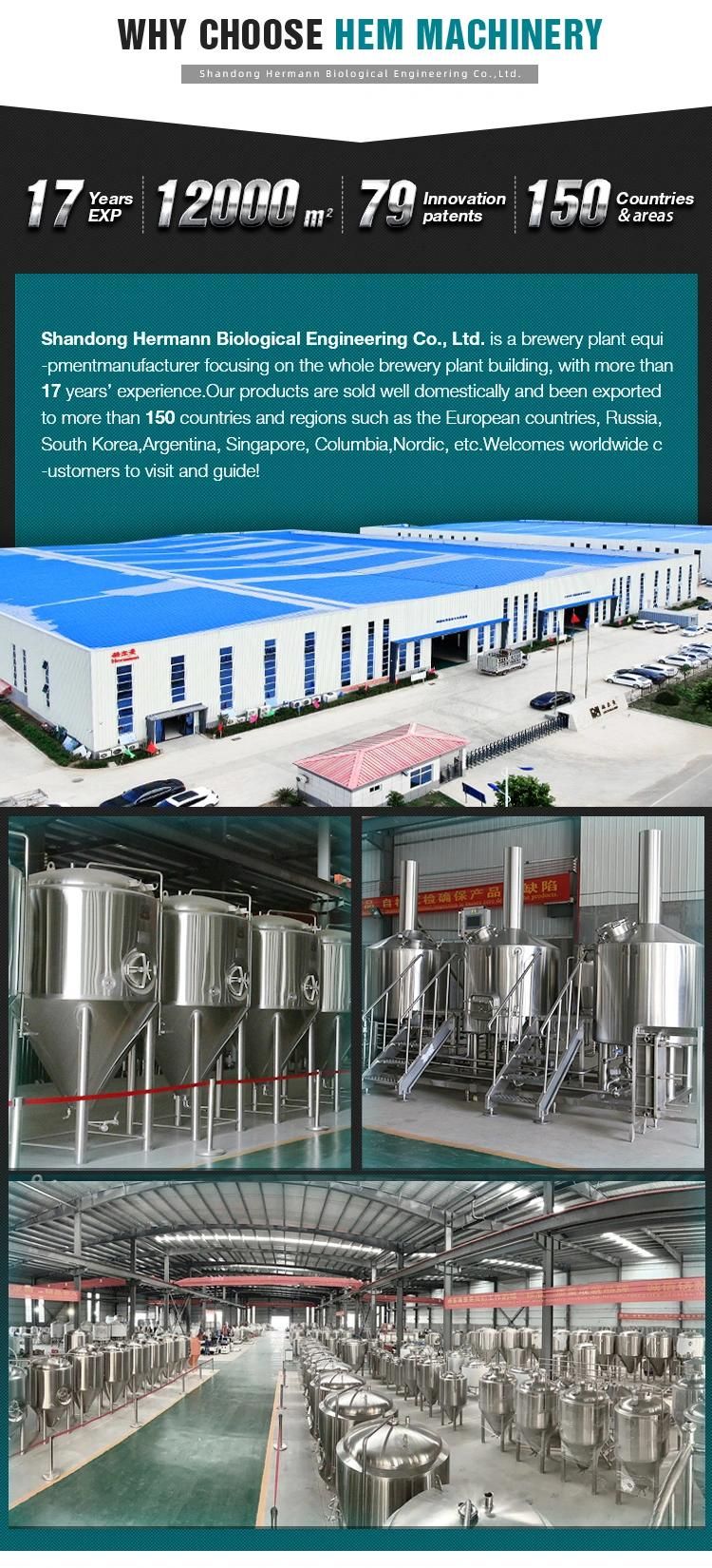 500L 1000L 1500L 2000L 4000L 5bbl 10bbl 20bbl 50bbl Commercial Beer Conical Fermenter Equipment Turnkey Project Isobaric Fermenting Fermentation Tank