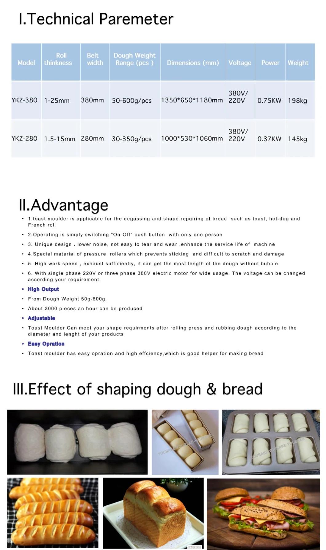 Lower Price for Bread Dough Toast Shaping Making Machine Equipment Moulder