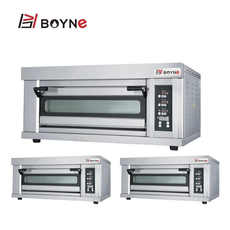 Rapid Heating Double Deck Four Trays Baking Oven