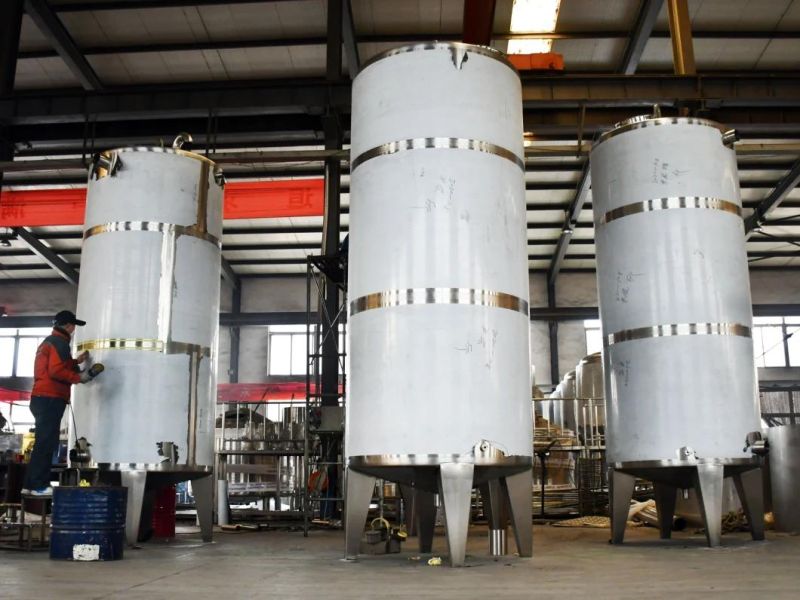 Wine Fermenter Fruit Wine Jacketed Fermentation Tank with Insulation