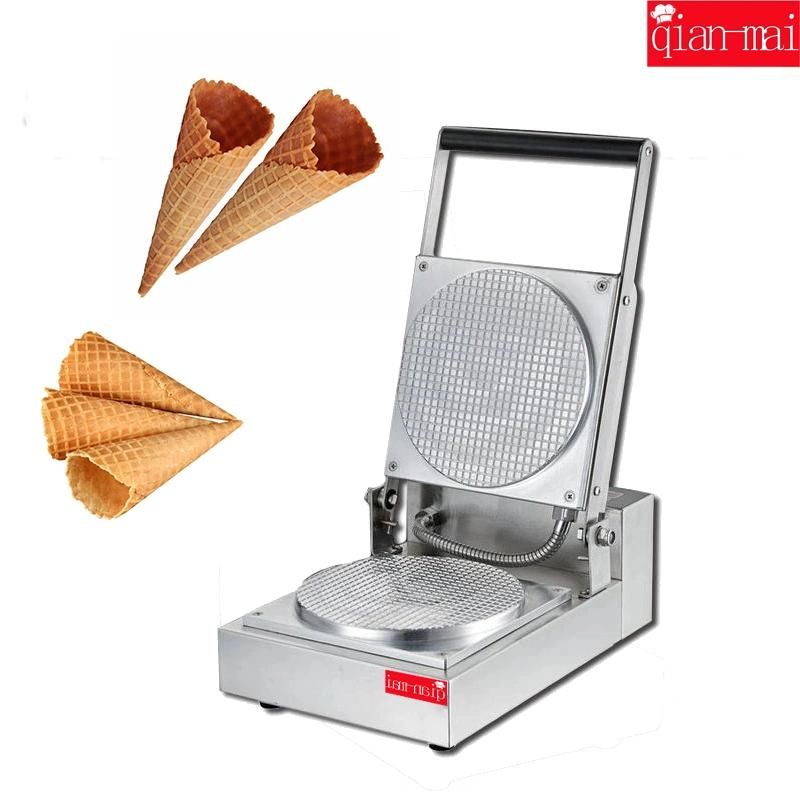 New Commerical Electric Stainless Steel Cake Maker Waffle Ice Cream Cone Making Machine