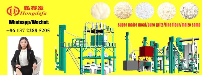 100t/24h Maize Flour Milling Plant Produce Super White Flour