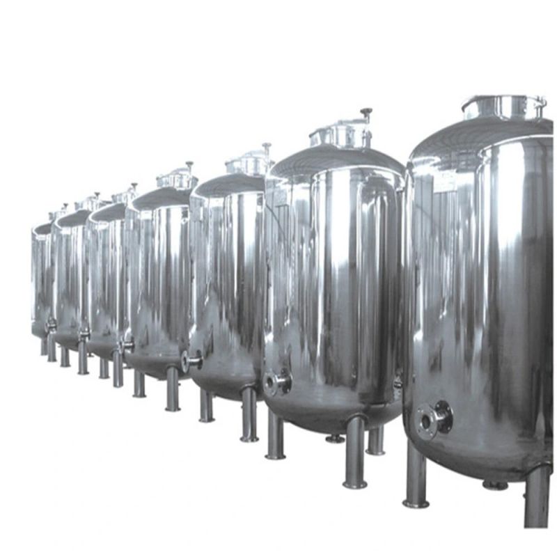 Sanitary Steam Heating Electric Heating Stainless Steel Tank with Mixer