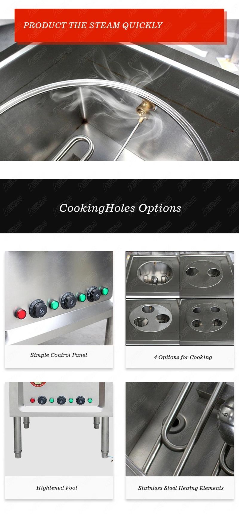 SL14e Electric Food Steamers Chinese Steam Buns Furnace Food Steamy Warmer for Breakfast Hotel Restaurant