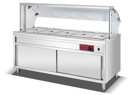 Commercial Buffet Restaurant Food Warmer Trolley