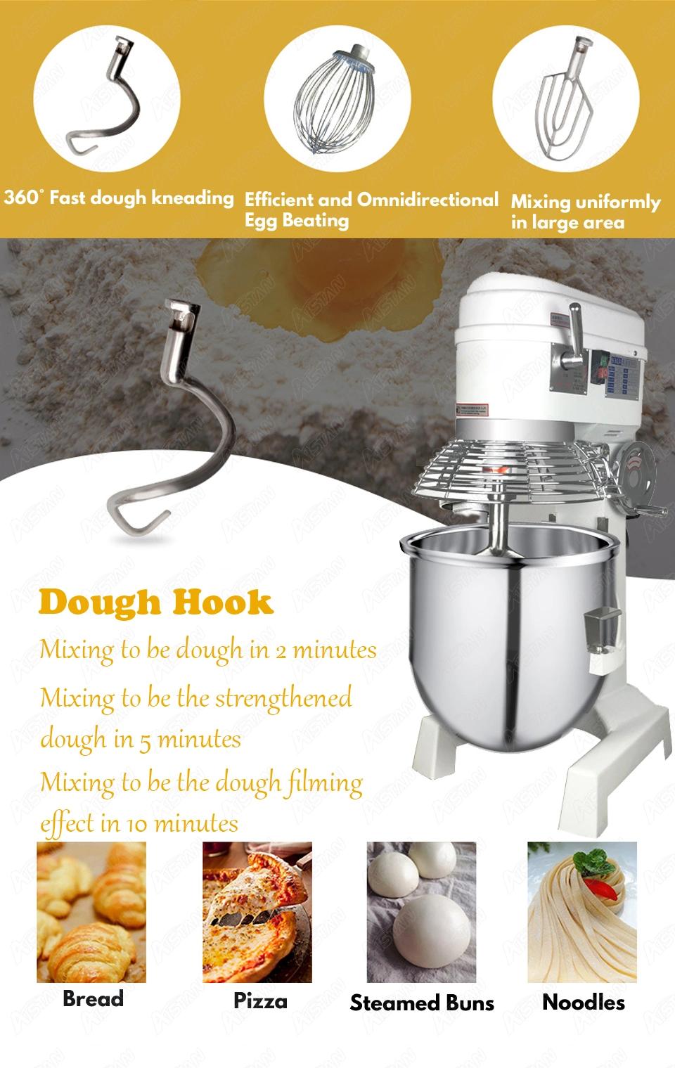 B30A Commercial Electric 20L/30L Food Mixer Planetary Mixer Dough Mixer Machine for Dough Kneading/ Egg Beating/Food Mixing