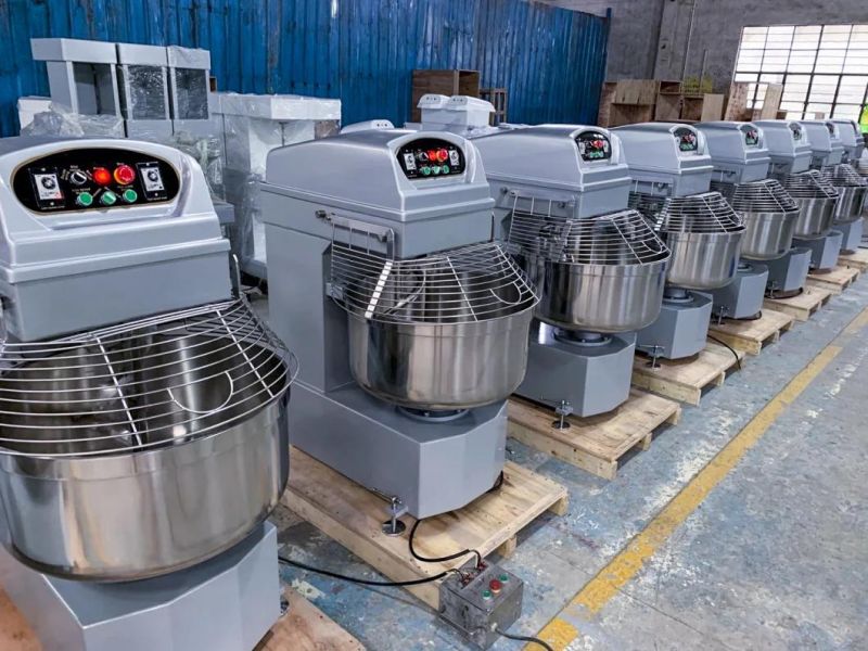 130L Commercial Dough Mixer Spiral Mixer Bread Dough Making Machine Catering Equipment 50kg Flour Capacity