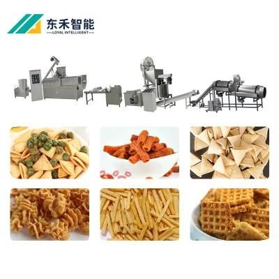 Bugle Extruder Machinery Automatic Fried Corn Bugles Snacks Production Line