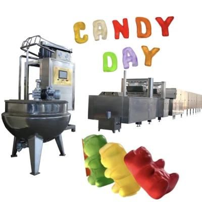 Jelly Candy Depositing Line Cool Candy Forming Machines Snack Machine