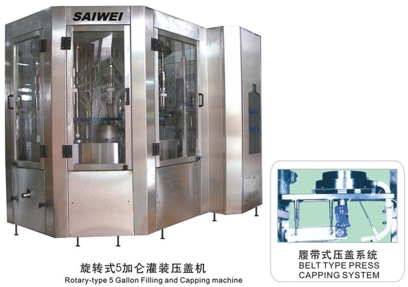 5 Gallon Barreled Pure Water Filling Machine / Equipment / Production Line