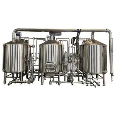 800L SS304 Three Vessel Brewhouse Brewery Equipment