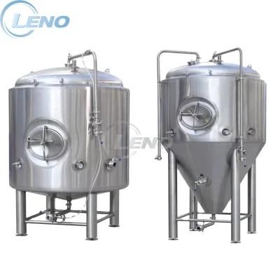 Stainless Steel Jacket Wine Fermenter Bright Tank Brewery Beer Fermentation Tank