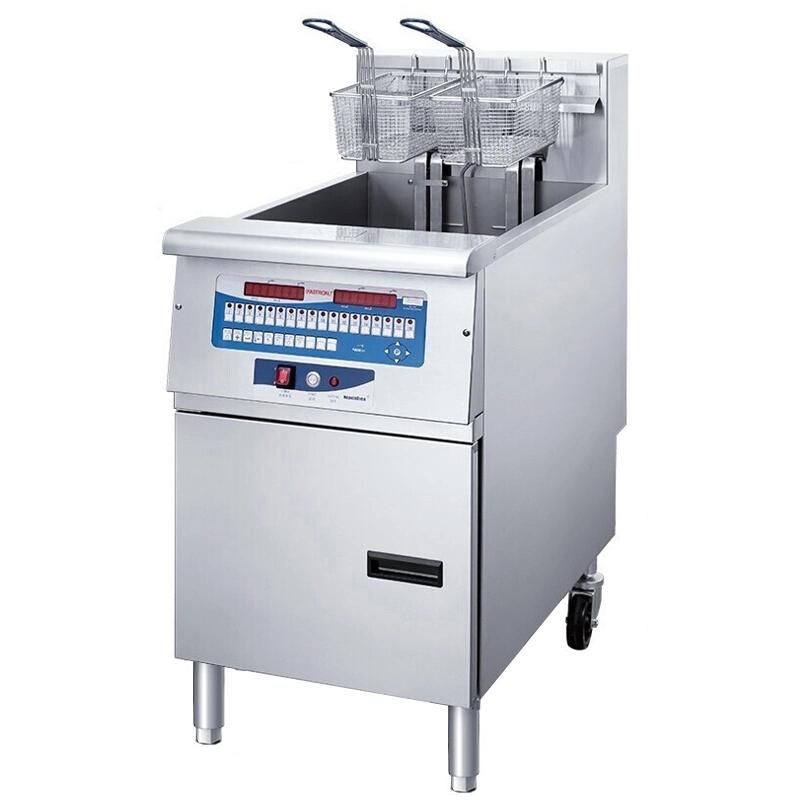 27L Commercial Stainless Steel Electric Fryer with Cabinet