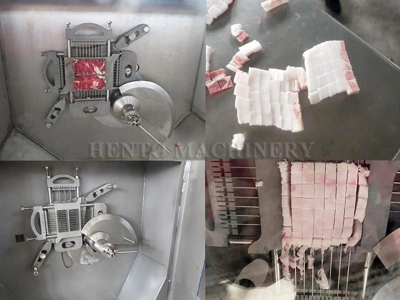 700-900kg/h Capacity Beef Dicing Machine / Mutton Meat Cube Cutter / Pork Dicing Machine