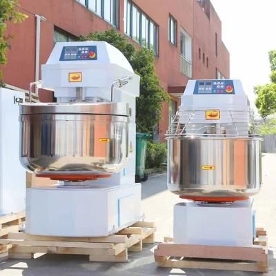 Bakery Equipment 120L Bread Cake Pizza Processing Spiral Dough Mixer From Kunshan Junnuo