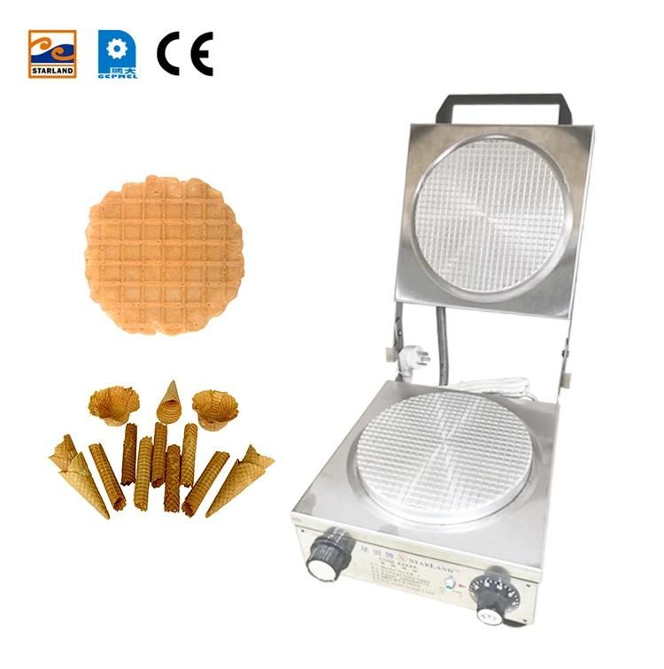 Aluminum Alloy Template Manual Control Time Temperature Ice Cream Cone Oven