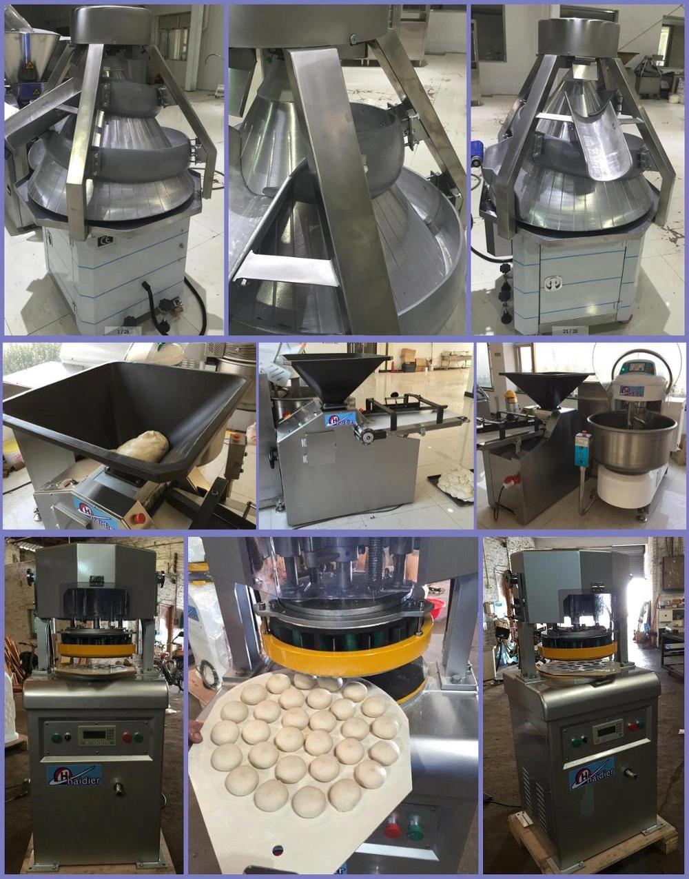 Full Automatic Dough Divider Rounder Burger Bread Ball Baking Machine