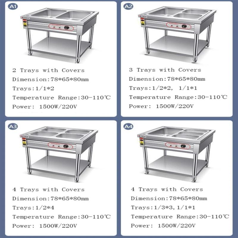 Food Warmer Commercial Restaurant Stainless Food Warmer Bain Marie