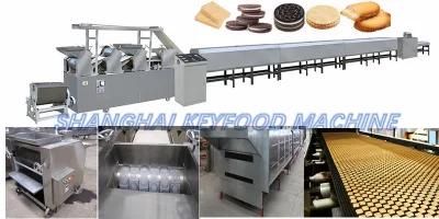 Cream Filling Biscuit Sandwiching Machine with Conveyor