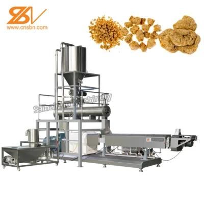 High Fiber Soya Bean Chunks Protein Buggets Making Machine Extruder