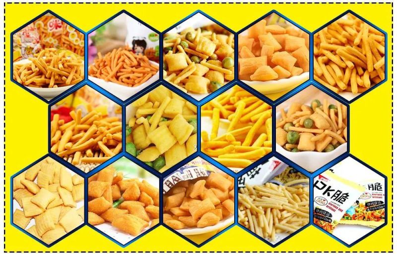 High Capacity Fried Pellet Chips Snacks Processing Machine