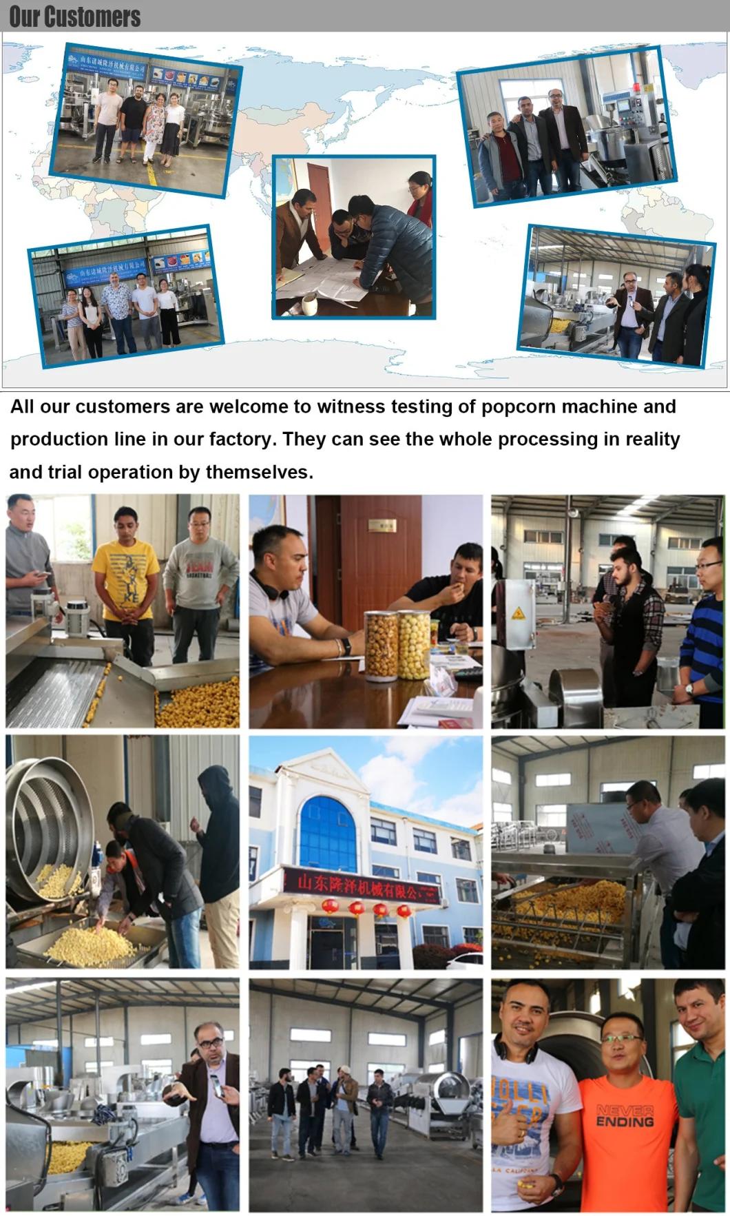 High Capacity Industrial Automatic Caramel Popcorn Processing Line Popcorn Machine Cheap Price