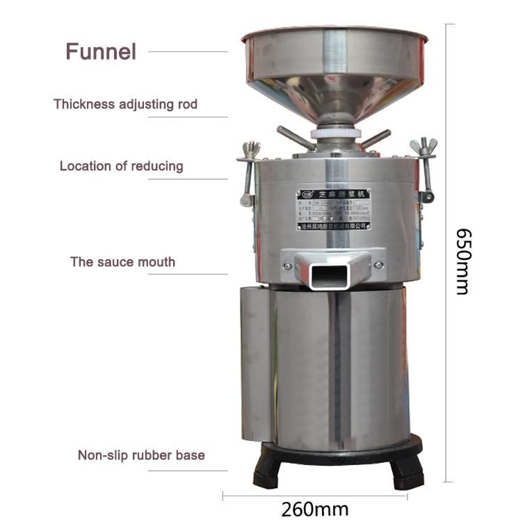 15kg/H New Upgrade Commercial Peanut Butter Sesame Paste Nut Kernels Grinding Machine