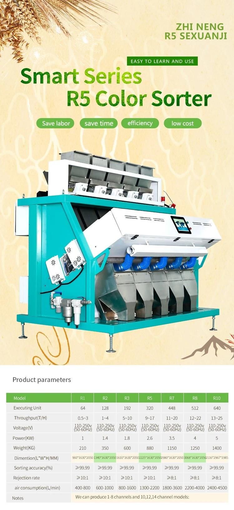 CCD A3 Rice Processing Color Sorter Machinery for Food