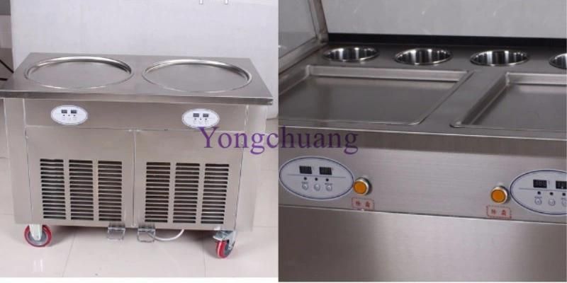 Fried Ice Cream Roll Machine with PLC Temperature Controller